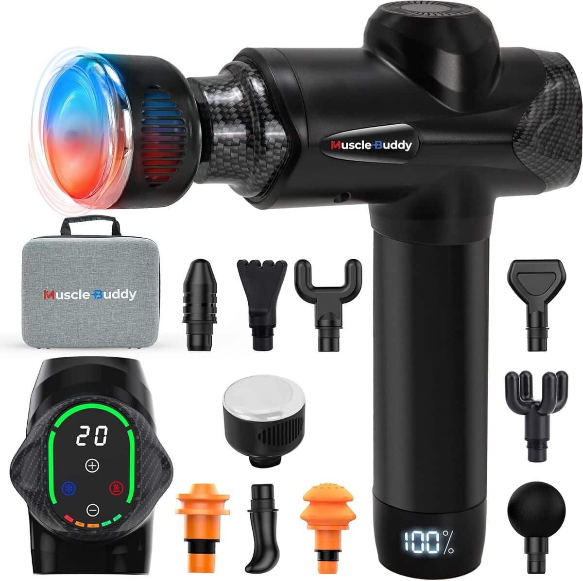 Test MuscleBuddy : pistolet de massage multifonction avec tête chaude et froide