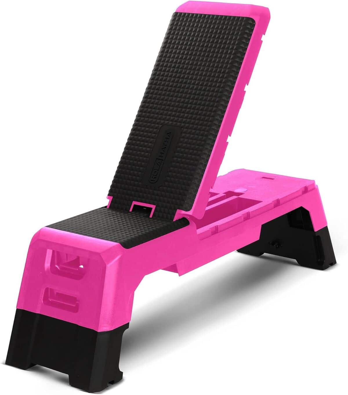 Test du banc d'exercice HolaHatha multifonction 200 kg compact rose