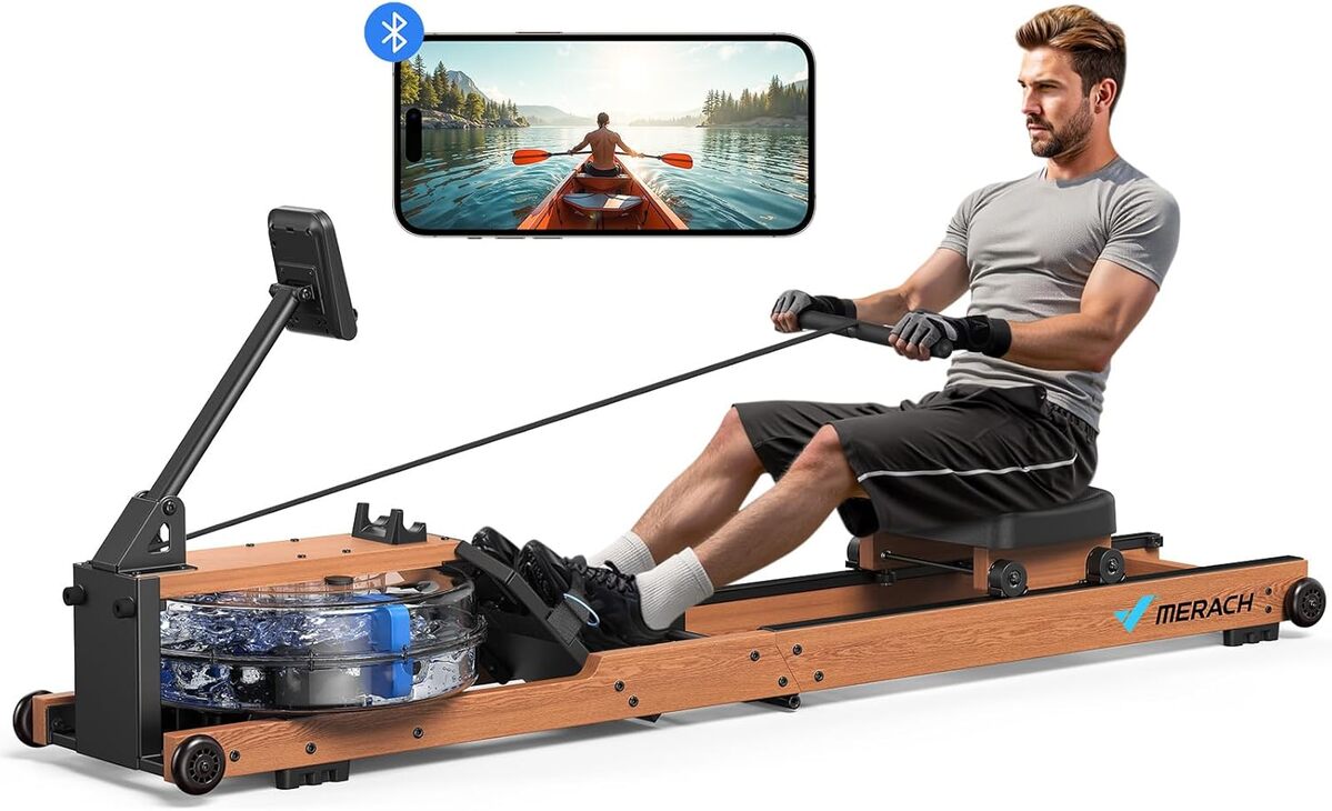 Test du rameur Merach : efficace, pliable et immersif