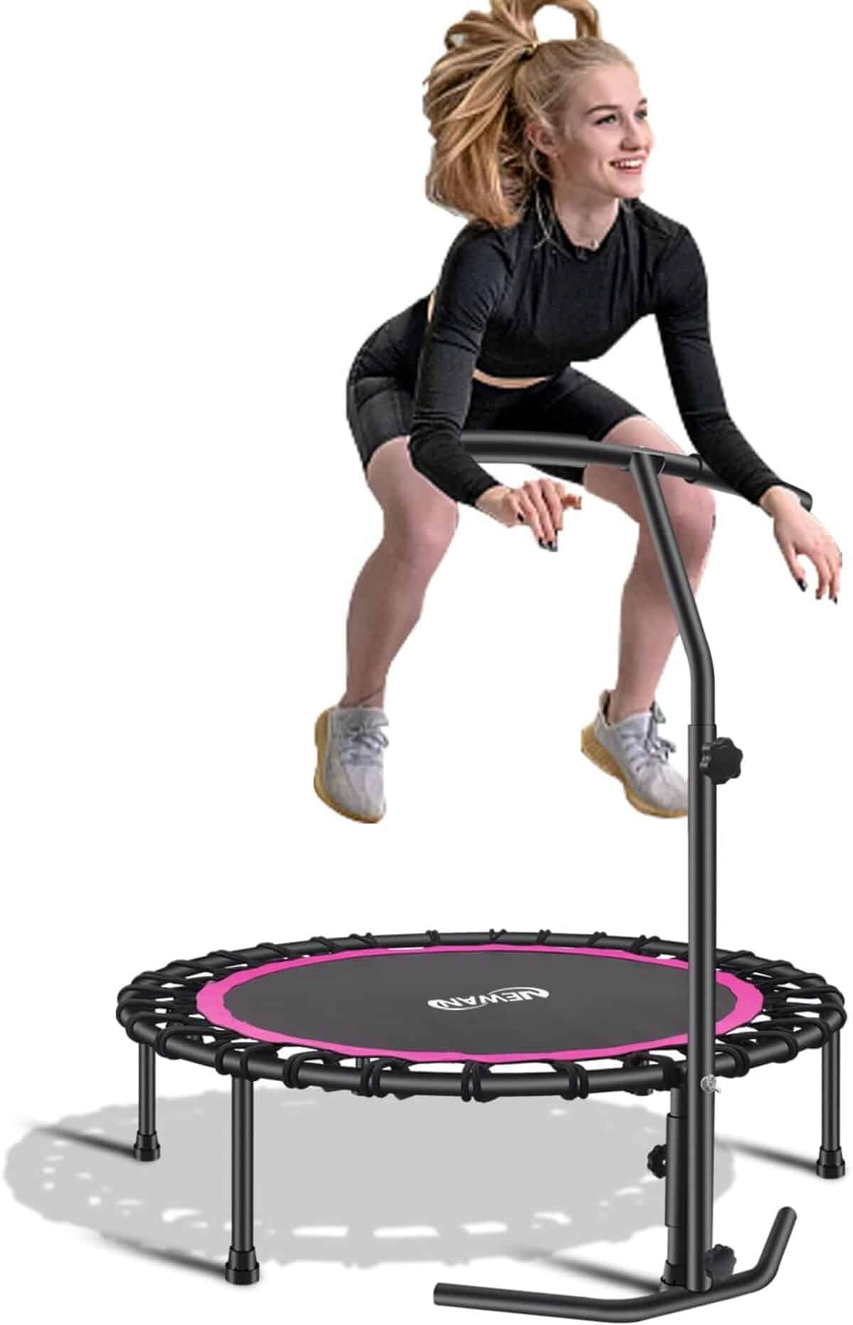 Test du mini trampoline Newan : fitness silencieux et cardio performant
