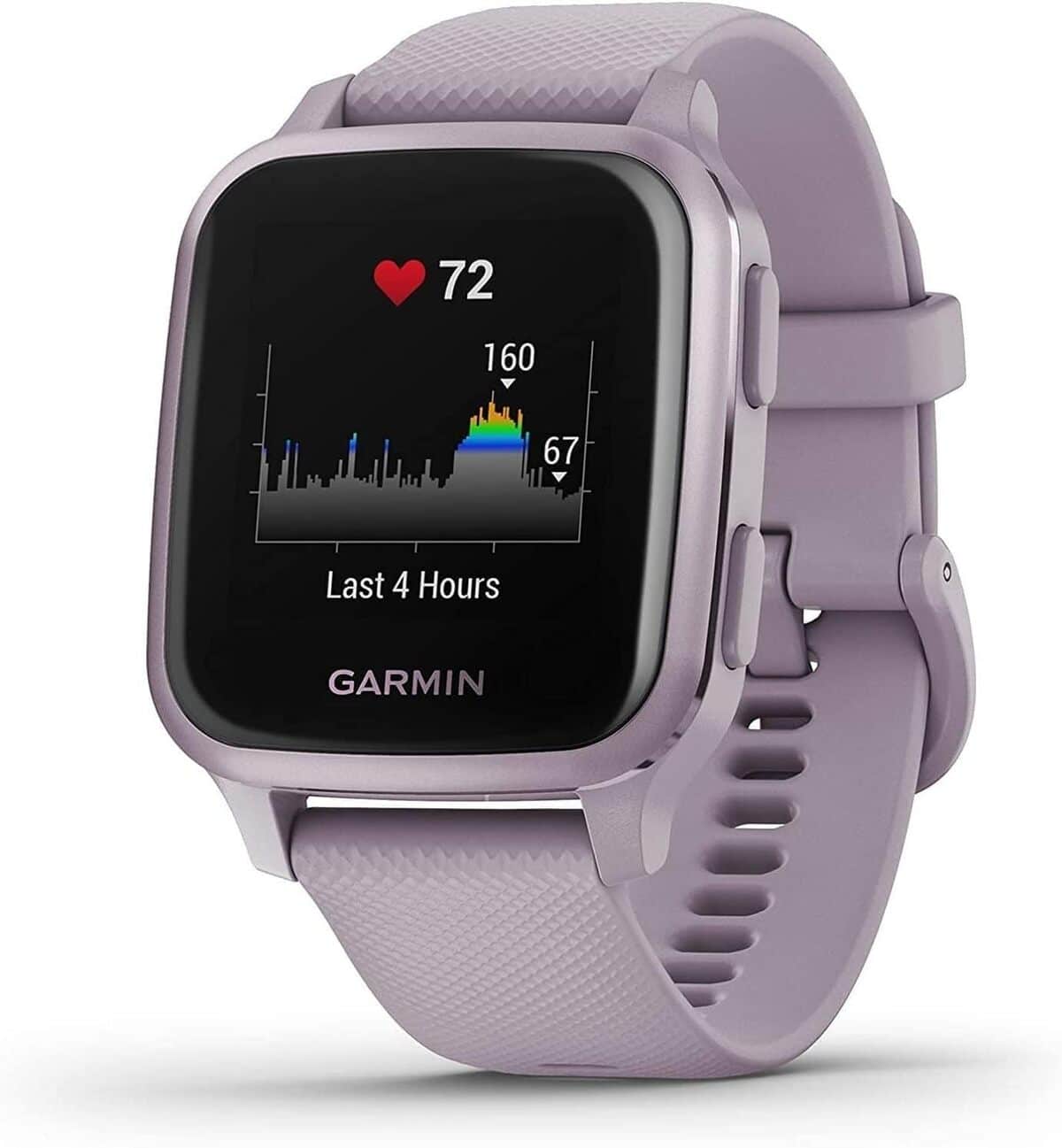Test de la Garmin Venu SQ : gPS et écran LCD 3, 3 cm violet