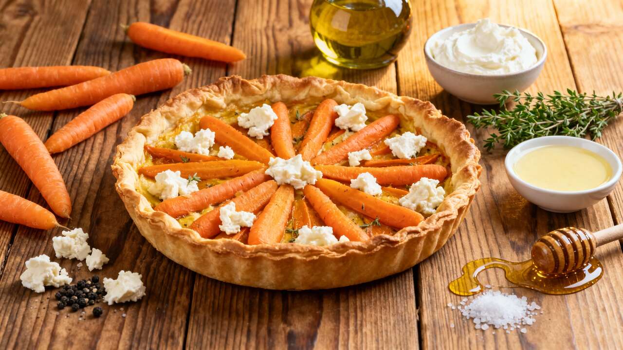 Tarte carotte et chèvre : une recette saine et savoureuse
