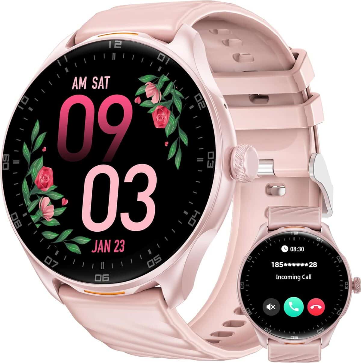 Test de la montre connectée Oukitel pour femmes : design rose et fonctionnalités sportives