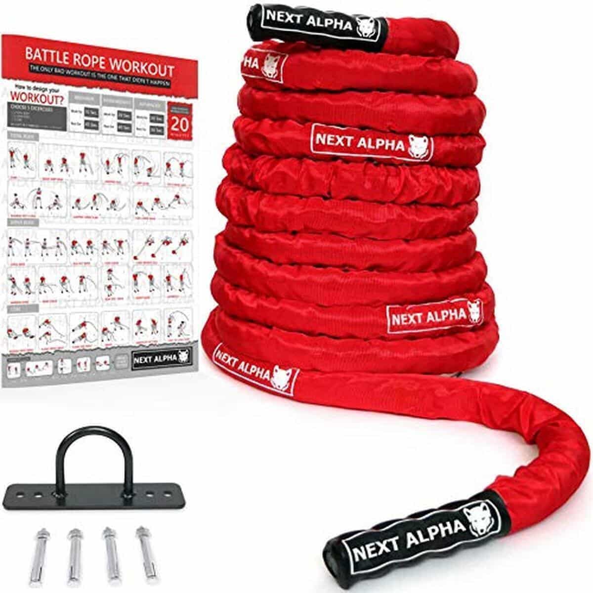 Test de la corde ondulatoire Next Alpha Battle Rope : puissance et polyvalence