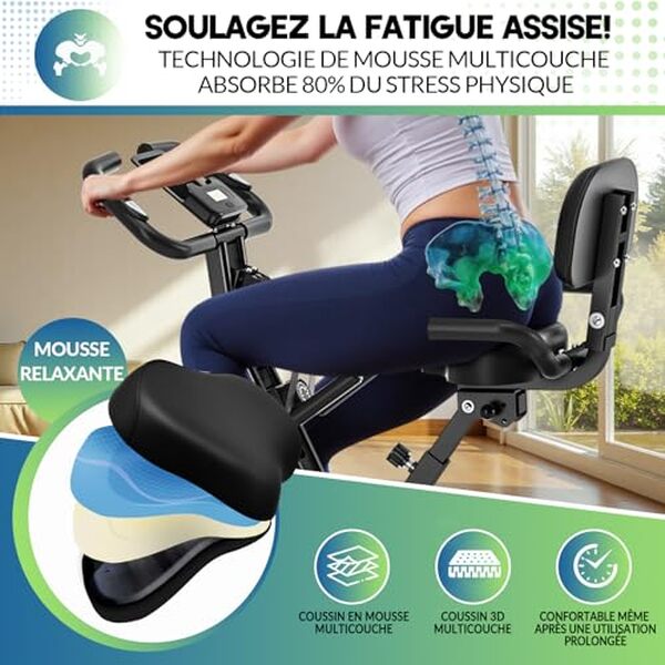 Découvrez notre avis sur le vélo d'appartement pliable SLUNSE 5-en-1 : un équipement compact doté de 16 niveaux de résistance pour une expérience d'entraînement personnalisée et efficace.