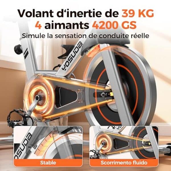 Découvrez notre test détaillé du vélo d'appartement Yosuda : silencieux, réglable et connecté pour des entraînements optimaux à domicile.