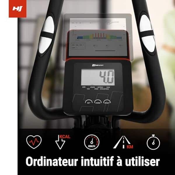 Découvrez notre test détaillé du vélo elliptique Hop-Sport HS-450B Dynamic et ses 8 niveaux de résistance magnétique pour des séances de sport efficaces et variées