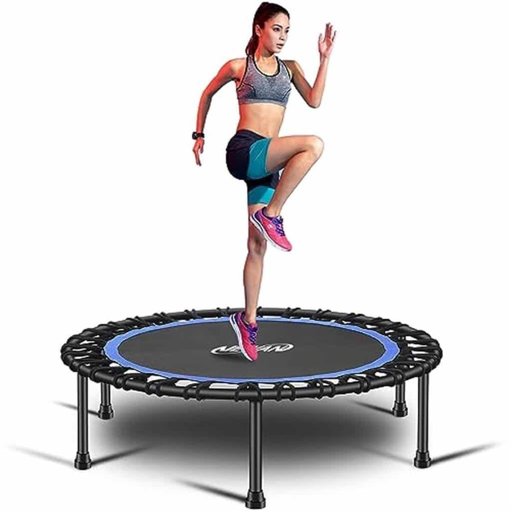 Test du trampoline de fitness silencieux Newan 101, 6 cm