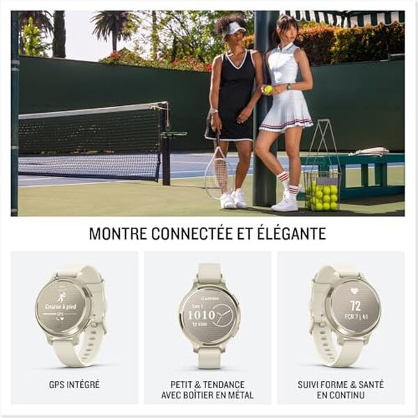 Découvrez la Garmin Lily 2 Active, une montre élégante alliant technologie avancée et praticité. Profitez d'un design raffiné et d'un GPS intégré pour une expérience enrichie.