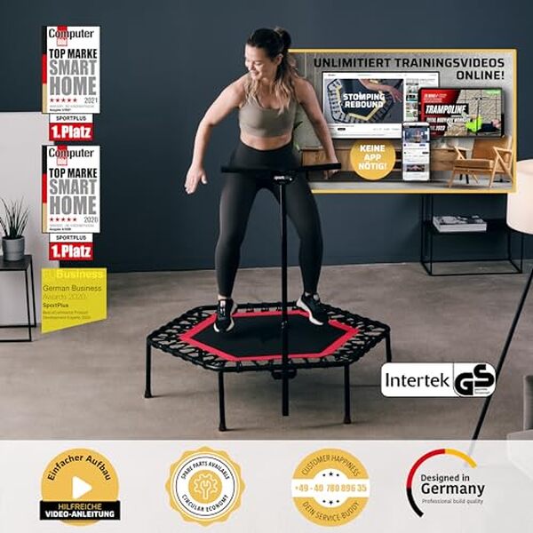 Découvrez pourquoi le trampoline Sportplus est l'allié parfait pour votre entraînement à domicile. Améliorez votre condition physique tout en vous amusant grâce à ce trampoline de qualité.