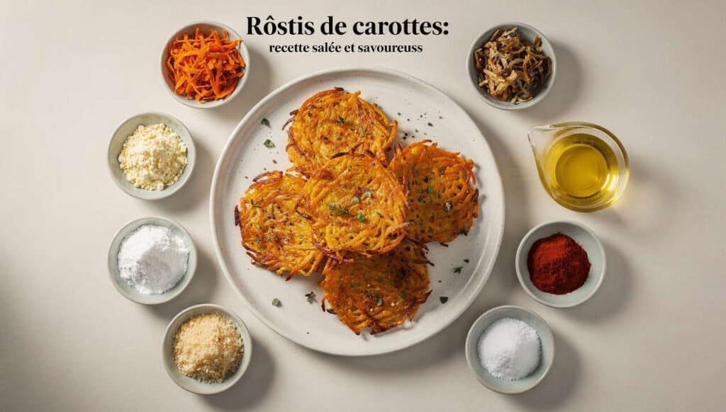 Röstis de carottes : recette salée et savoureuse