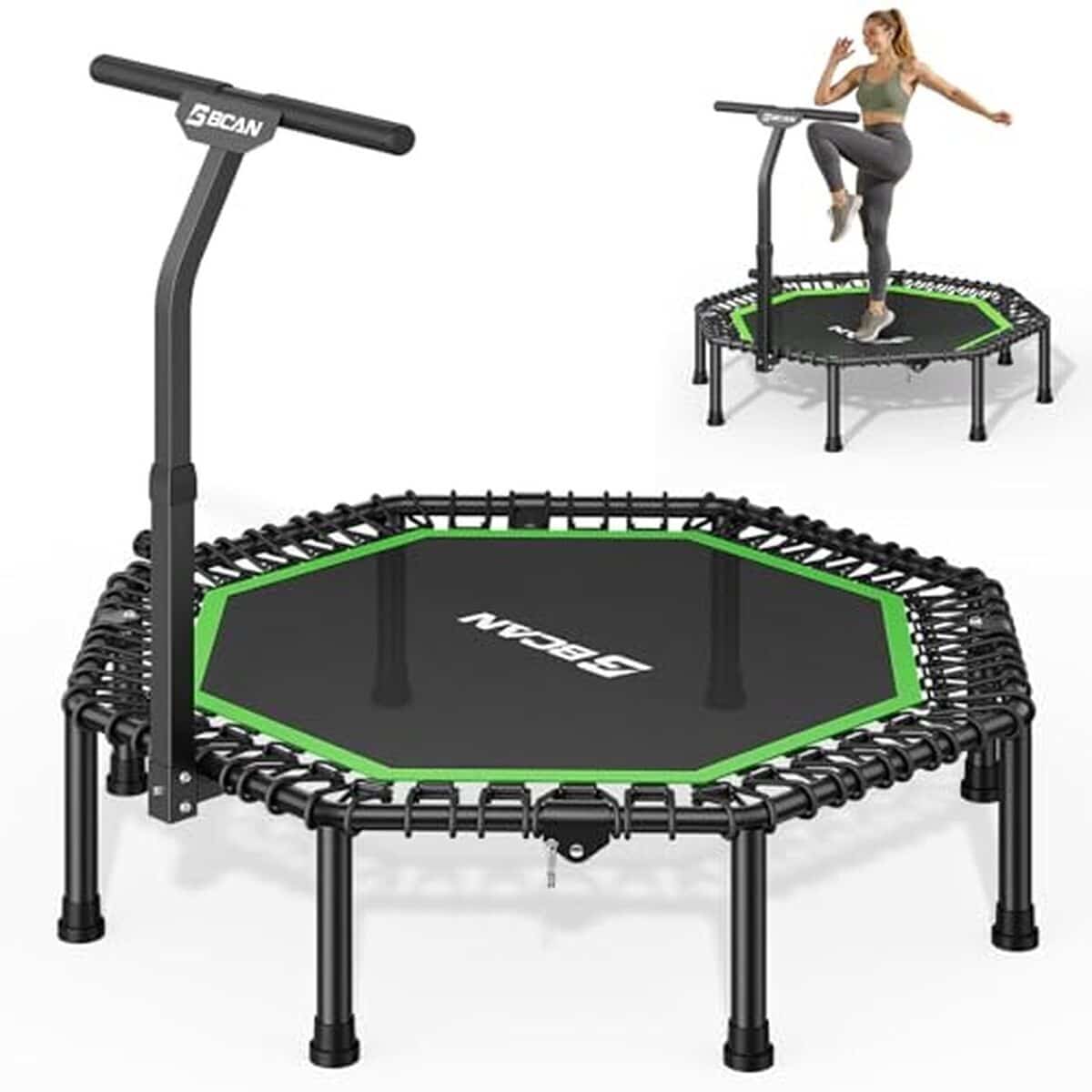 Test du trampoline BCAN T8 129, 5 cm vert