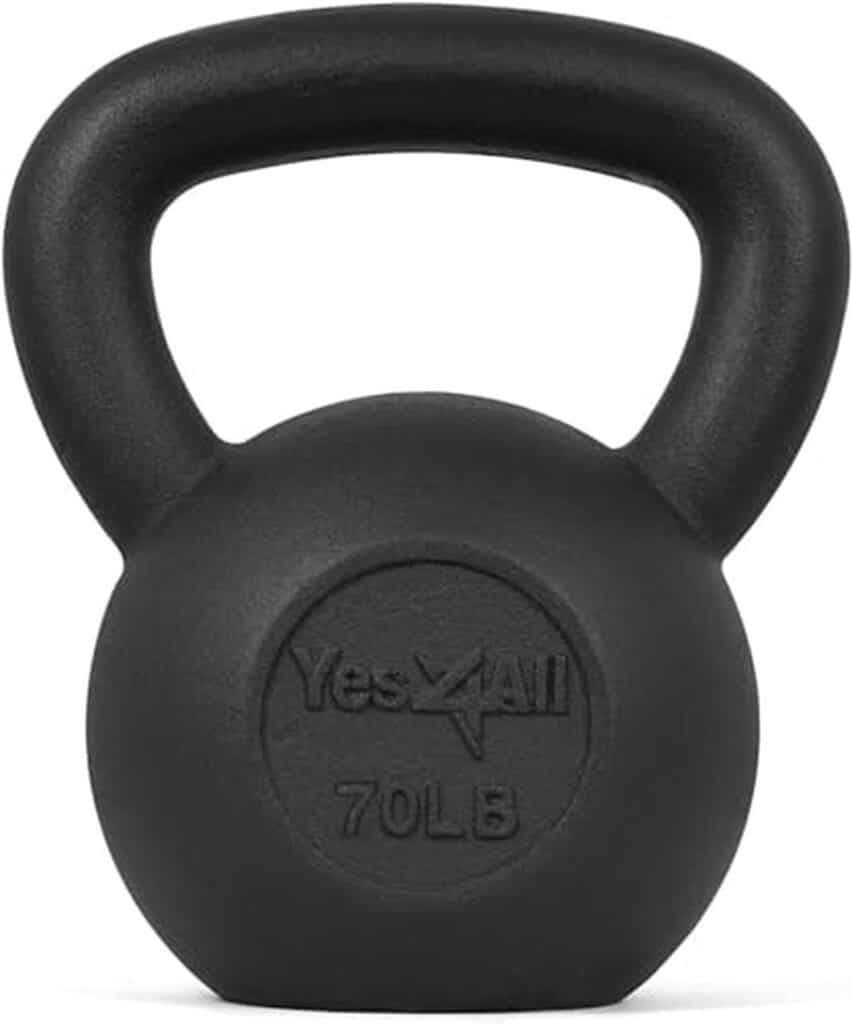 Test : kettlebell Yes4All 31, 8 kg en fonte solide