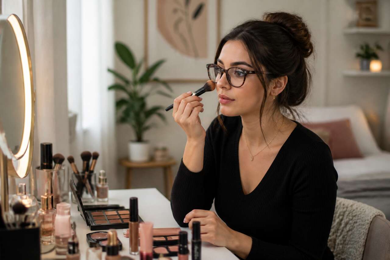 Comment se maquiller avec des lunettes ?