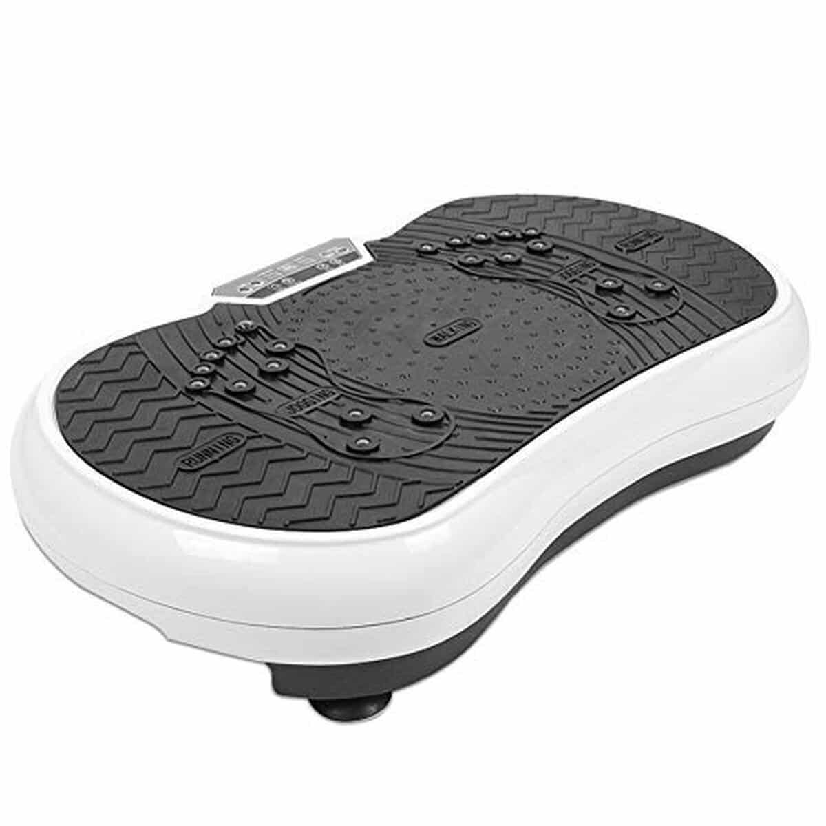 Test : plateforme vibrante basic fitness noir-blanc avec led et 9 programmes de musculation