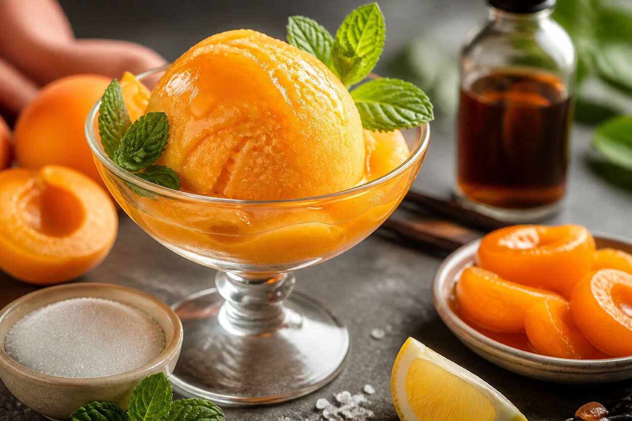 Sorbet à l'abricot : recette rafraîchissante et saine