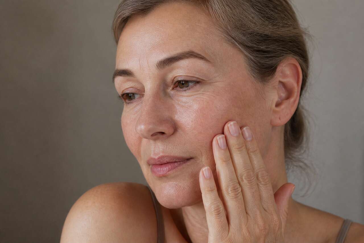Pourquoi la m&eacute;nopause ass&egrave;che la peau