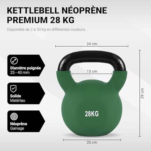 Découvrez notre test détaillé de la kettlebell professionnelle Klett 28 kg avec poster d'entraînement inclus. Avis, performances et conseils pour optimiser vos séances. 