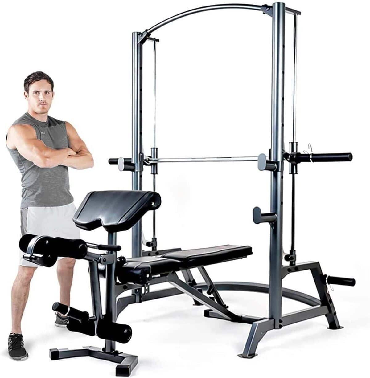 Test du système olympique Marcy SM1050 : machine de musculation ultra complète