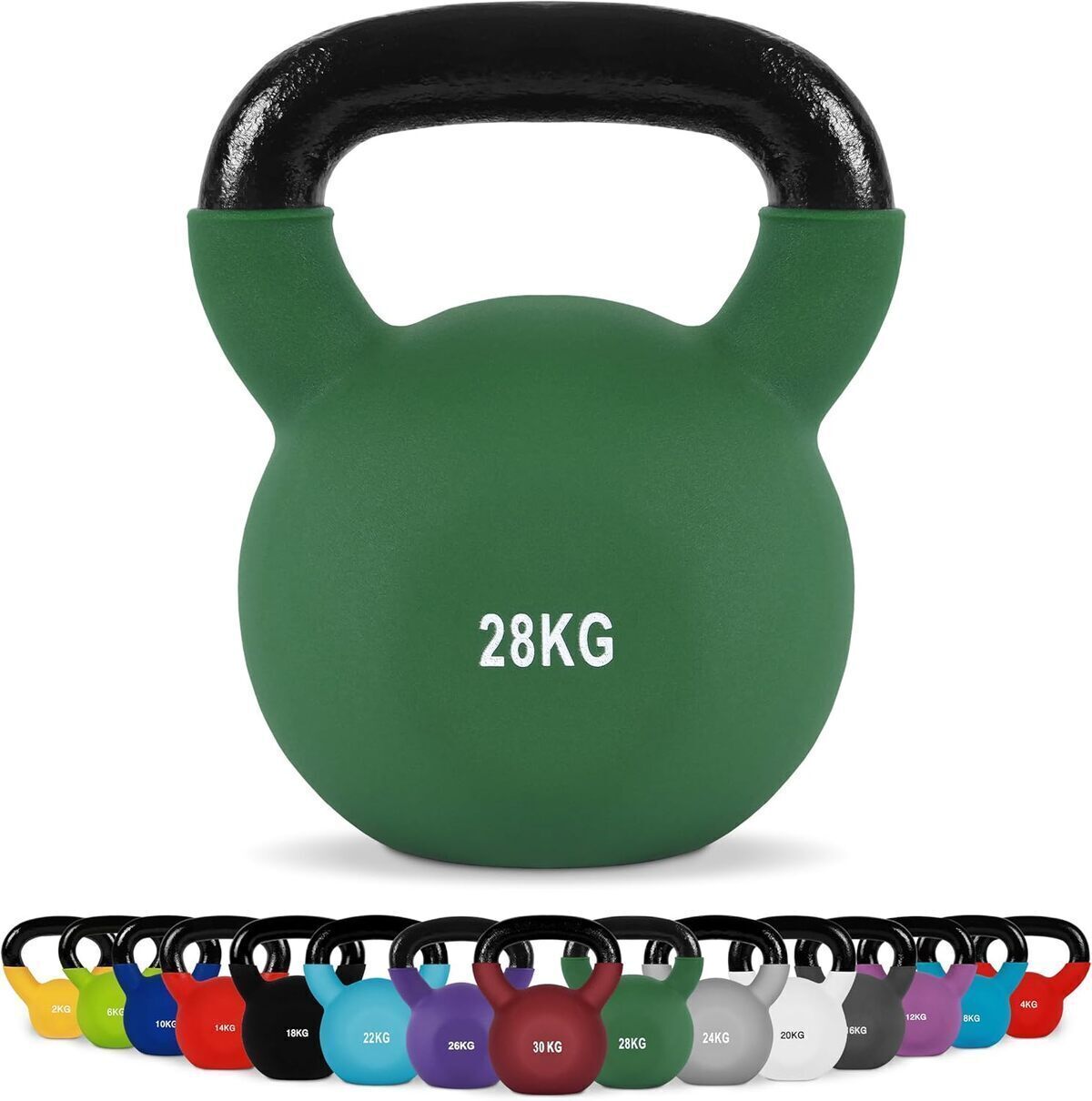 Test : kettlebell professionnelle Klett de 28 kg avec poster d'entraînement
