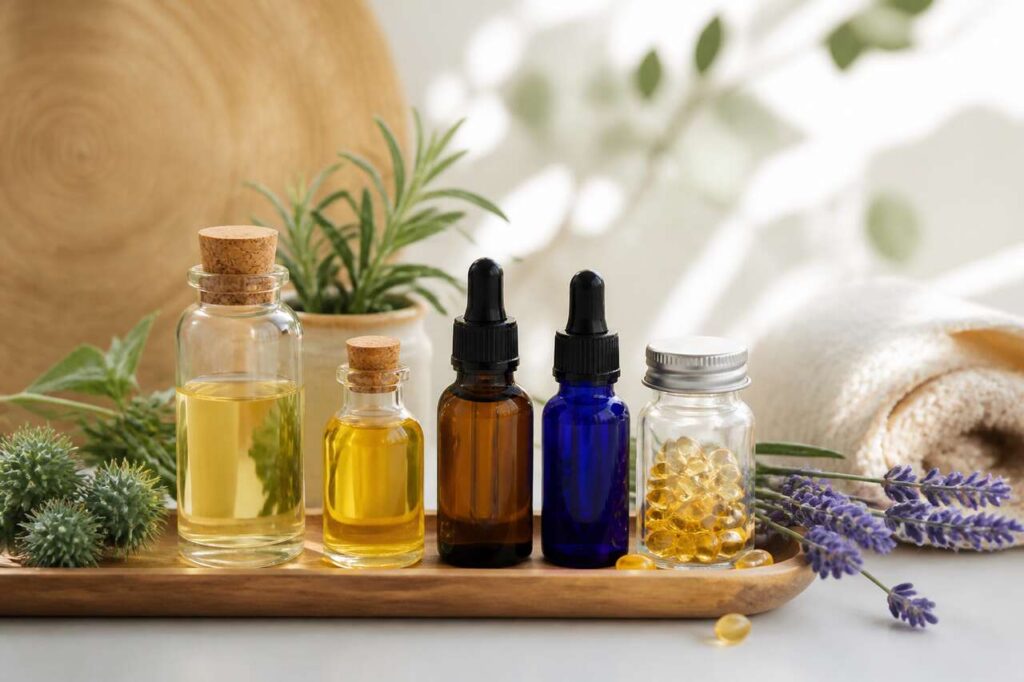 Kit voyage ricin : routine capillaire prête à emporter