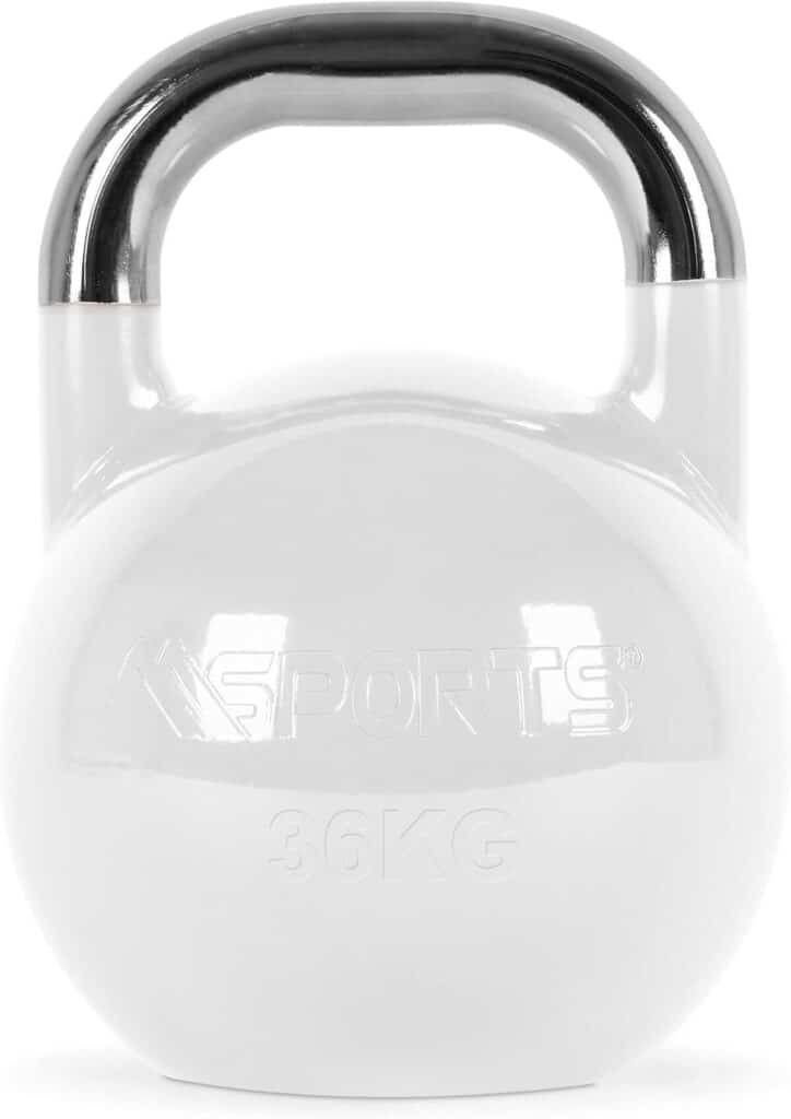 Test du kettlebell 36 kg gris : qualité studio pro