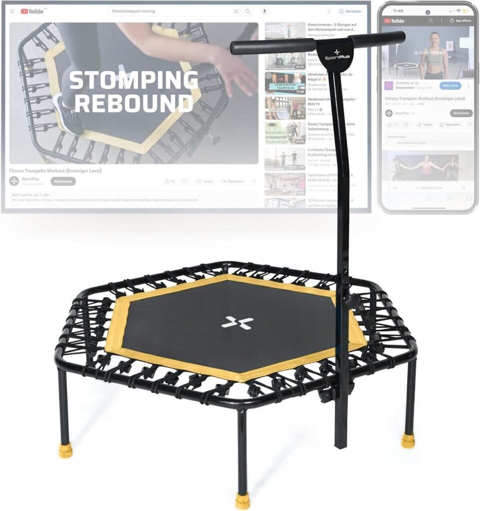 Test du trampoline SportPlus : pliable et silencieux pour la maison
