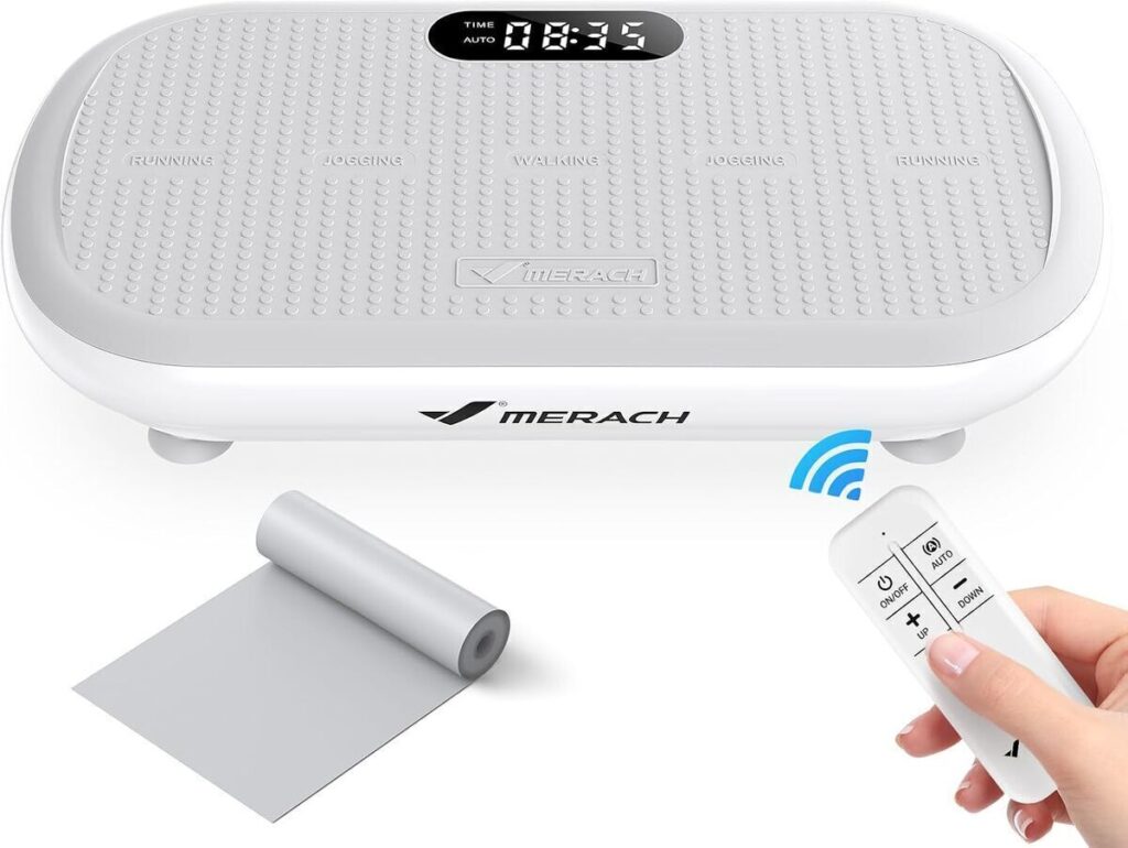 Test : merach plateforme vibrante puissante, amplitude 13 mm, bluetooth intégré