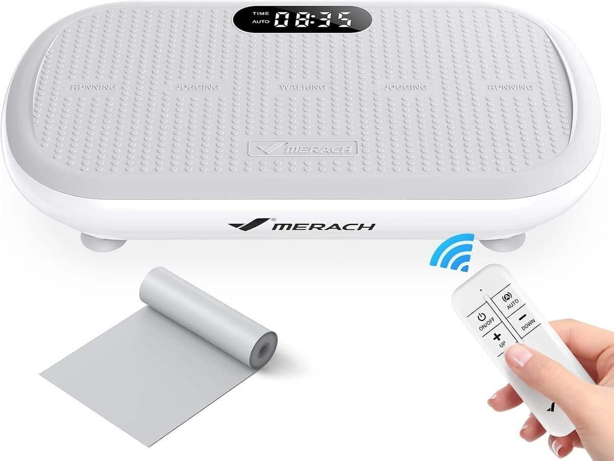 Test : merach plateforme vibrante puissante, amplitude 13 mm, bluetooth intégré