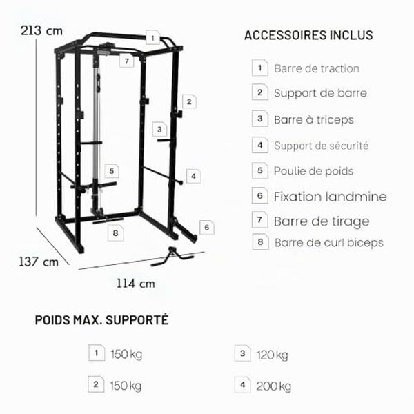 Découvrez notre test complet du power rack squat Fitness tech : performance, qualité et résultats pour votre salle de sport à la maison.
