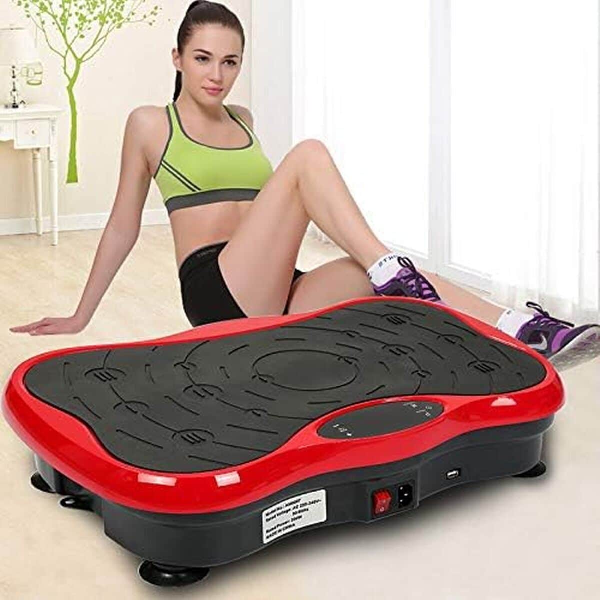Test de l'appareil fitness vibrant avec moteur silencieux et bluetooth