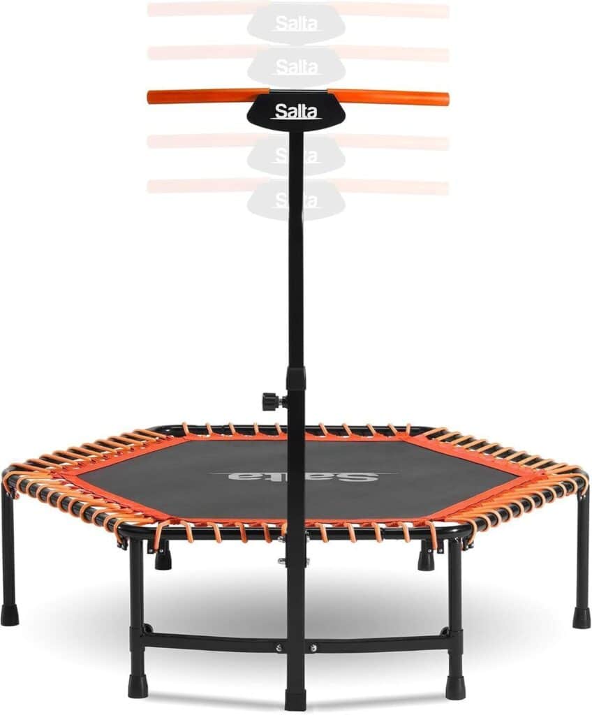 Test du trampoline Salta Fitness d'intérieur 128 cm : hexagonal et robuste