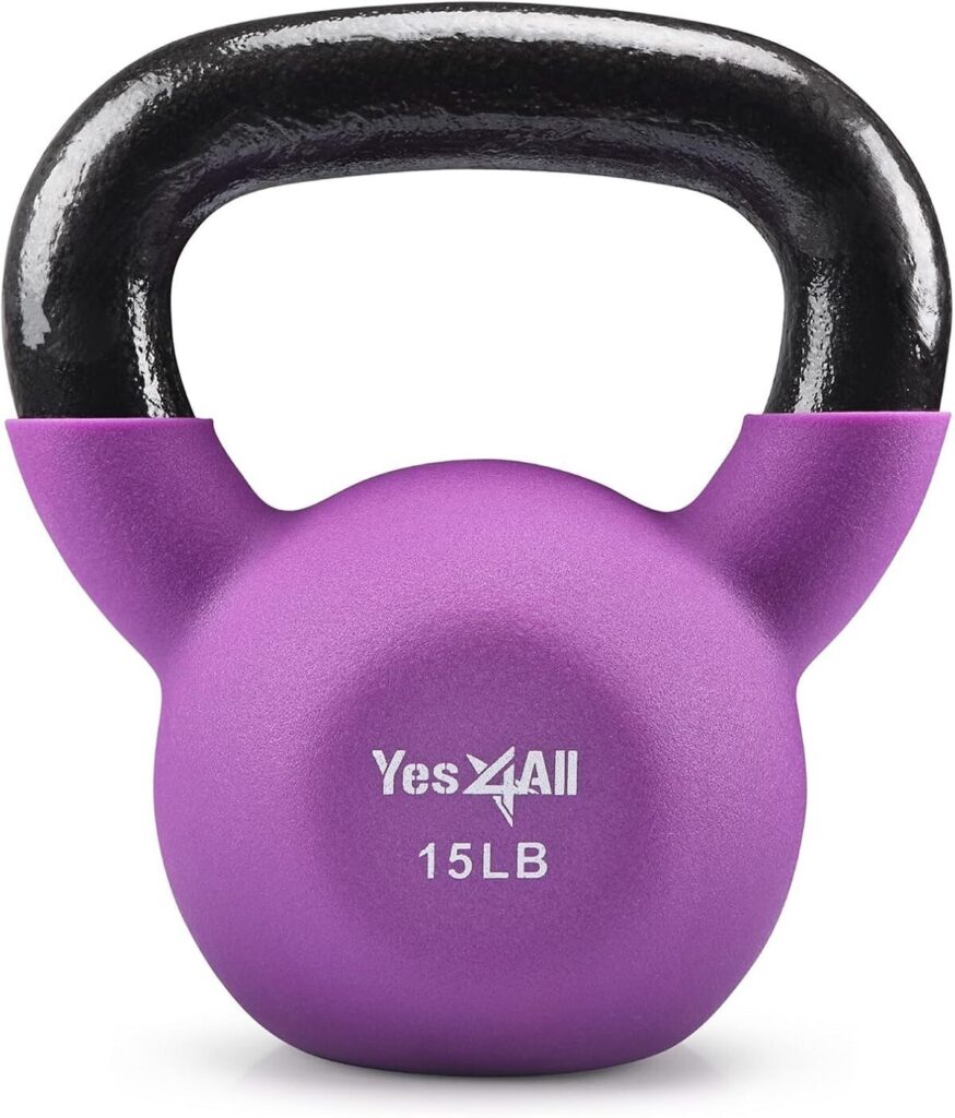 Test : kettlebell Yes4All Willowherb 6, 8 kg avec revêtement néoprène